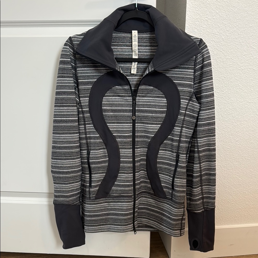 Lululemon Gray and Black Zip-Up Jacket